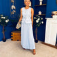 Bernice Detailed Waistcoat & Skirt Set Pwr Blue
