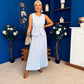 Bernice Detailed Waistcoat & Skirt Set Pwr Blue