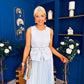 Bernice Detailed Waistcoat & Skirt Set Pwr Blue