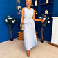 Bernice Detailed Waistcoat & Skirt Set Pwr Blue