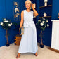 Bernice Detailed Waistcoat & Skirt Set Pwr Blue