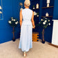 Bernice Detailed Waistcoat & Skirt Set Pwr Blue