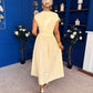 Savanna Detailed Midaxi Dress Yellow
