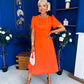 Charlotte Pearl & Bow Detail Occasion Dress Coral