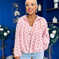 Shelly Polka Bomber Jacket Pwr Pink
