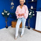 Shelly Polka Bomber Jacket Pwr Pink