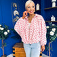 Shelly Polka Bomber Jacket Pwr Pink