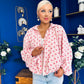 Shelly Polka Bomber Jacket Pwr Pink