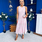 Valerie Lace Detail Occasion Dress Pwr Pink