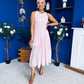 Valerie Lace Detail Occasion Dress Pwr Pink