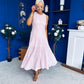 Valerie Lace Detail Occasion Dress Pwr Pink