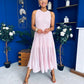 Valerie Lace Detail Occasion Dress Pwr Pink