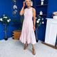 Valerie Lace Detail Occasion Dress Pwr Pink
