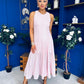 Valerie Lace Detail Occasion Dress Pwr Pink