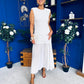 Kasey Lace Detailed Midi Dress White
