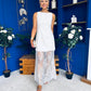 Pauline Detailed Midi Dress White
