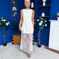 Pauline Detailed Midi Dress White