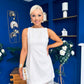 Pauline Detailed Midi Dress White