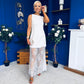 Pauline Detailed Midi Dress White