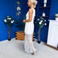 Pauline Detailed Midi Dress White