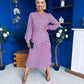 Bevin Belted Midi Dress Polka Pink
