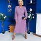 Bevin Belted Midi Dress Polka Pink