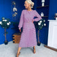 Bevin Belted Midi Dress Polka Pink