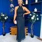 Robin Halterneck Maxi Dress Polka Black