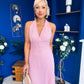 Helena Halterneck Lace Occasion Dress Pwr Pink