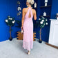 Helena Halterneck Lace Occasion Dress Pwr Pink