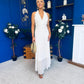 Helena Halterneck Lace Occasion Dress Cream