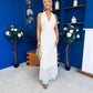 Helena Halterneck Lace Occasion Dress Cream