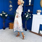 Zoe Detailed Occasion Shirt Dress Cream