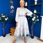 Zoe Detailed Occasion Shirt Dress Pwr Blue