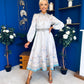 Zoe Detailed Occasion Shirt Dress Pwr Blue