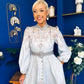 Zoe Detailed Occasion Shirt Dress Pwr Blue