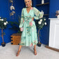 Bronagh Banded Midi Dress Floral Pastel Green
