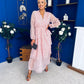 Dolores Layered Occasion Dress Polka Pink