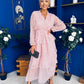 Dolores Layered Occasion Dress Polka Pink