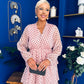 Dolores Layered Occasion Dress Polka Pink