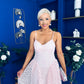 Kelly Crochet Detail Occasion Dress Pink