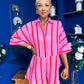 Ellie-May Striped Playsuit Pink