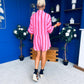Ellie-May Striped Playsuit Pink