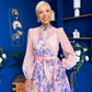 Chloe Embellished Midi Shirt Dress Floral