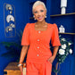 Daniella Detailed Top And Trouser Set Coral