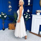 Maria Detailed Tulle Skirt Cream