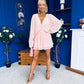 Beky Micro Pleat Playsuit Pwr Pink