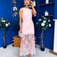 Pauline Detailed Midi Dress Blush