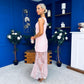 Pauline Detailed Midi Dress Blush