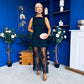 Pauline Detailed Midi Dress Black